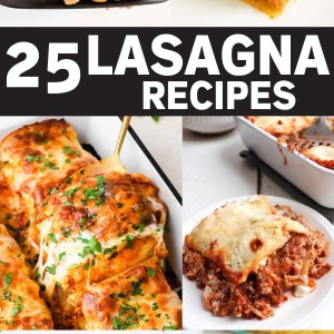 25 delicious Lasagna Recipes.