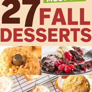 Collection of Fall Dessert Recipes.
