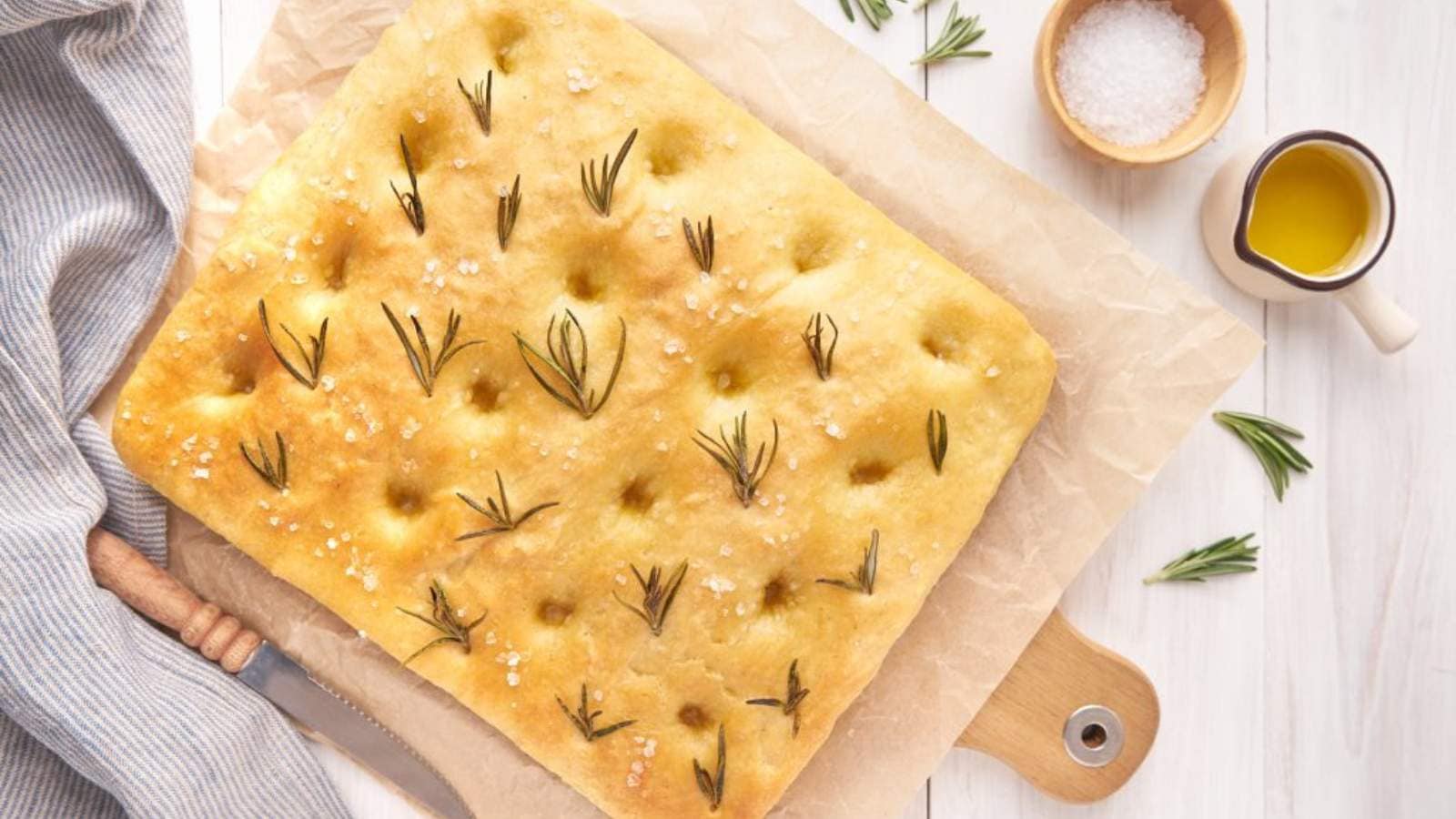 Rosemary Focaccia recipe by Cinnamon and Sage Co.