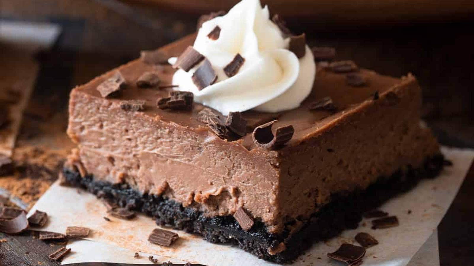 Chocolate Cheesecake Bars recipe by Craving Some Creativity.
