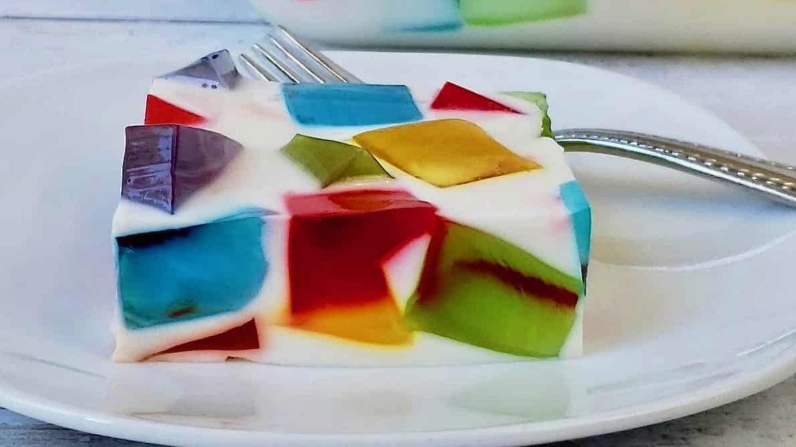 Stained Glass Jello Salad recipe by Grits and Gouda