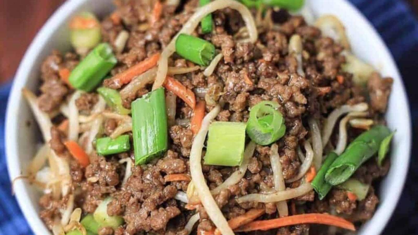 Asian Garlic Beef Skillet Meal recipe by Home School And Happiness.