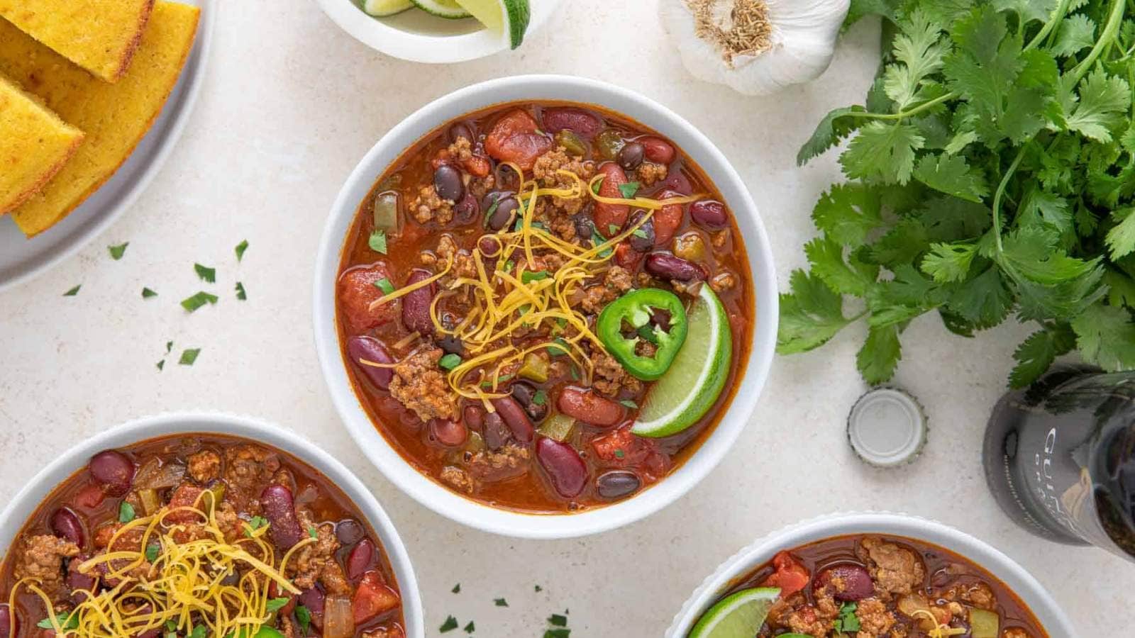 Beer Chili recipe by The Blond Cook.