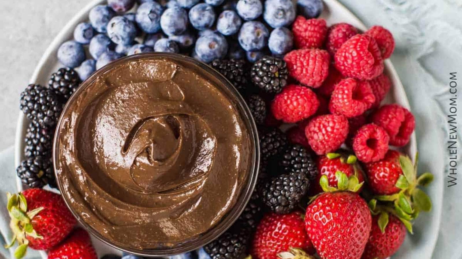 Chocolate Fruit Dip recipe by Whole New Mom.