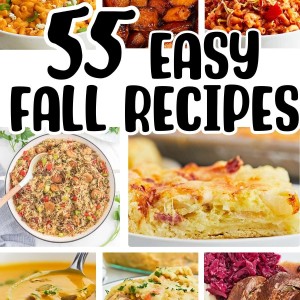 55 Easy Fall Dinner recipes.