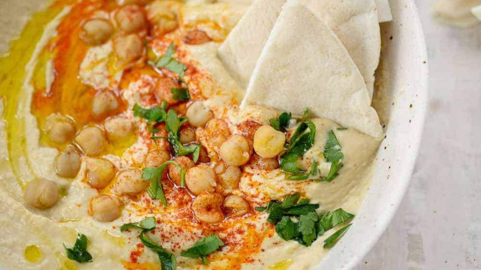 Instant Pot Hummus recipe by Delish Knowledge.