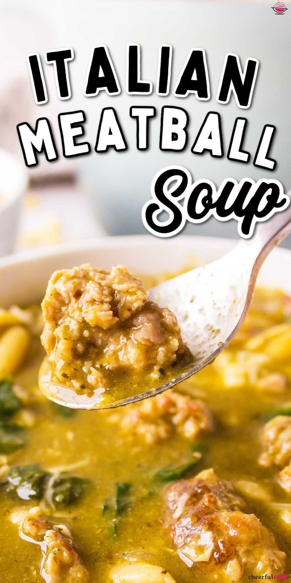 Italian Meatball Soup recipe by Cheerful Cook.