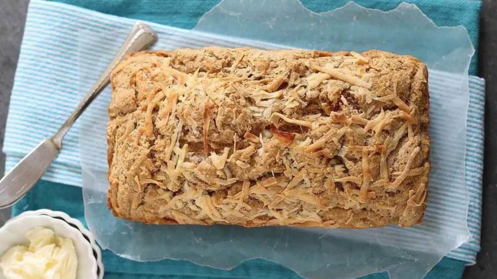Maple Parmesan Beer Bread recipe by Running To The Kitchen.