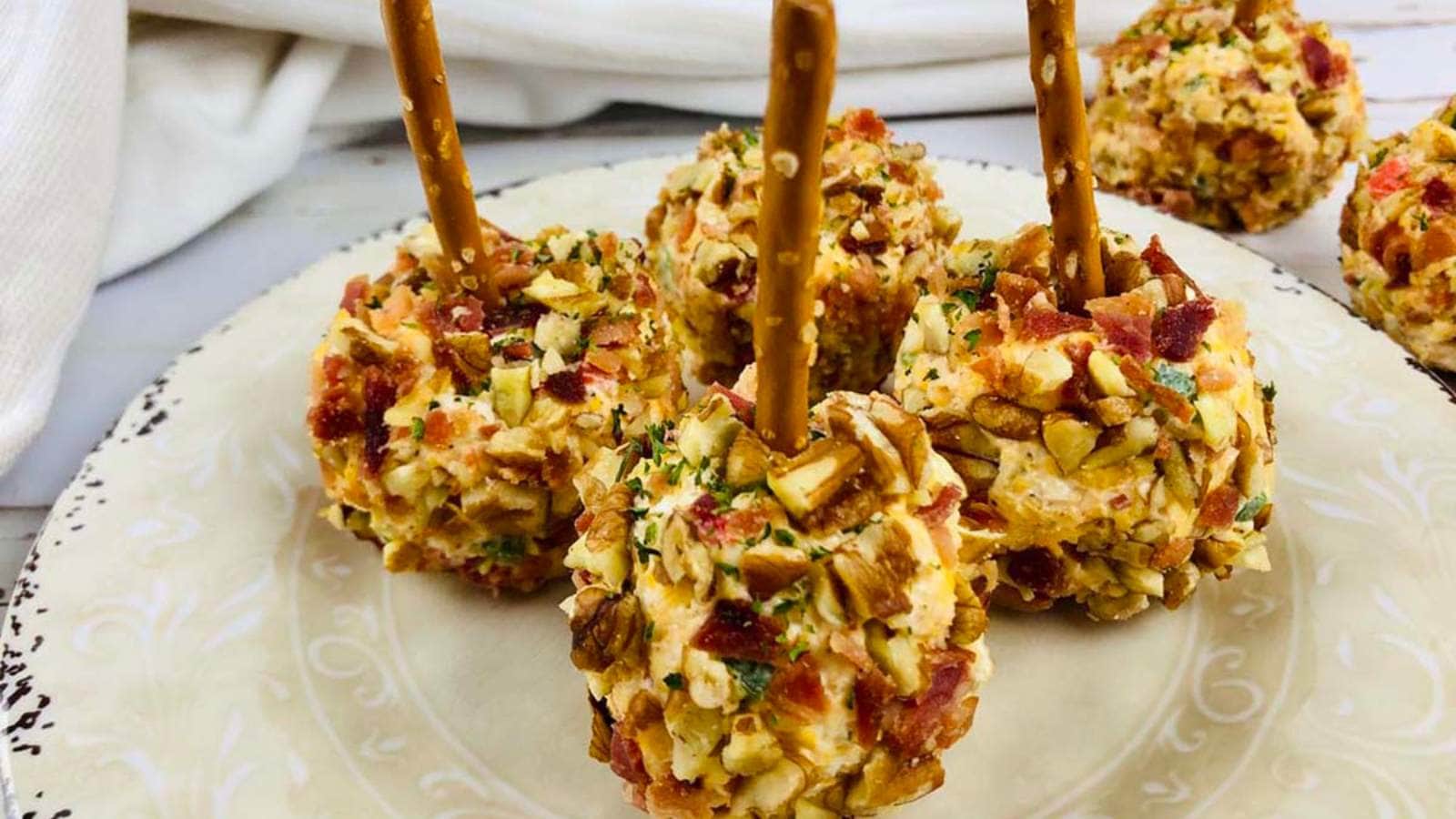 Jalapeño Pimento Cheese Balls recipe by Simply Low Cal.