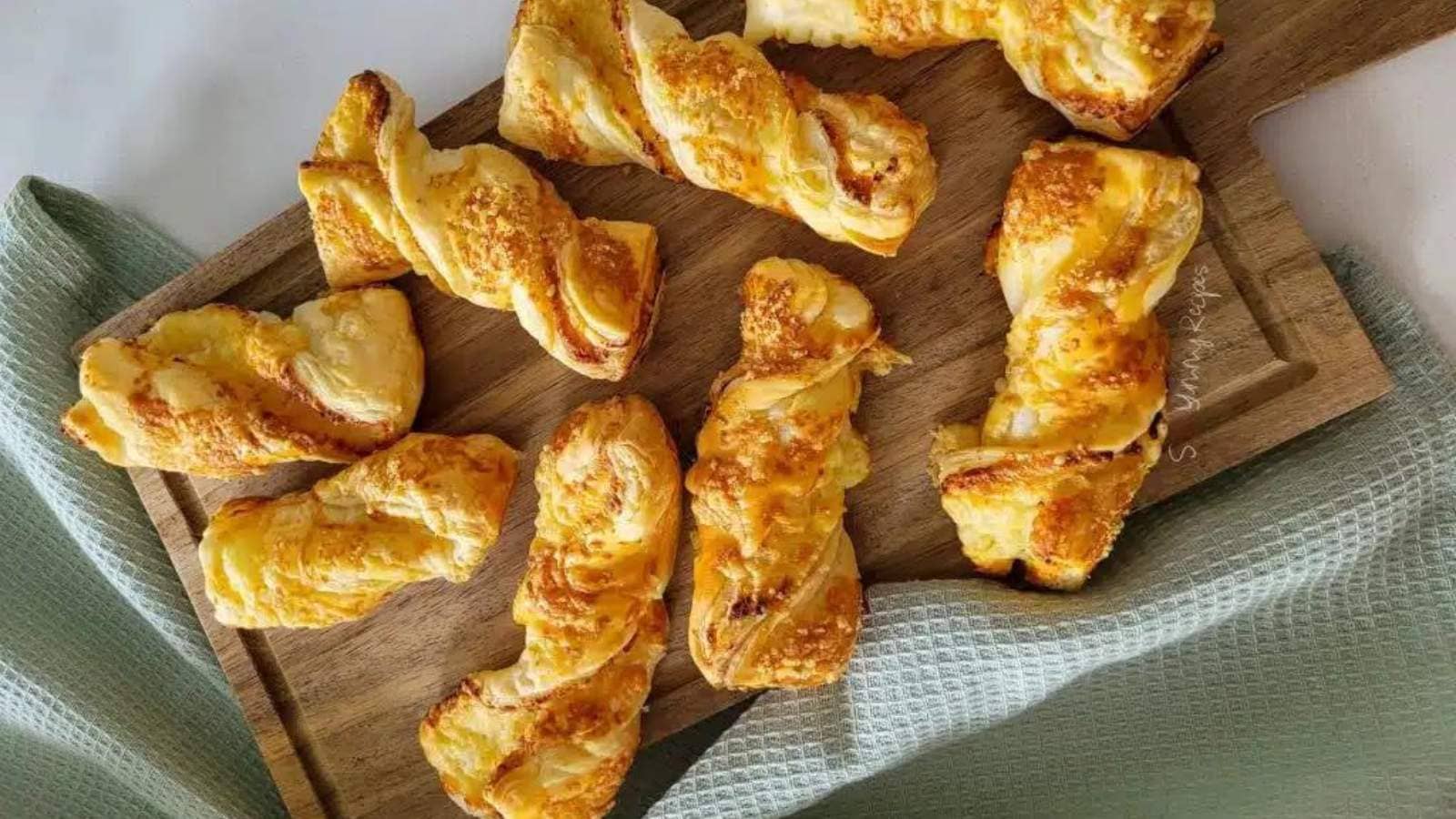 Puff Pastry Cheese Straws With Three Cheeses recipe by So Yummy Recipes.