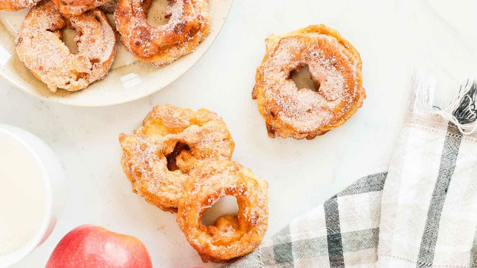 Apple Fritter Rings recipe by The Peasants Doughter.