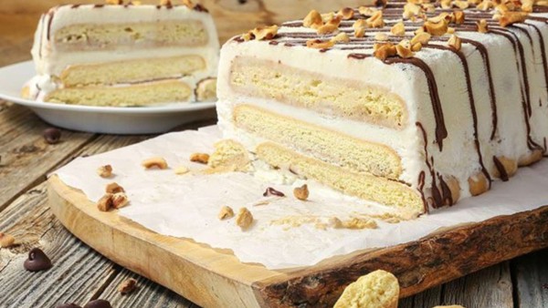 Tiramisu Ice Cream Cake recipe by The Slow Roasted Italian.