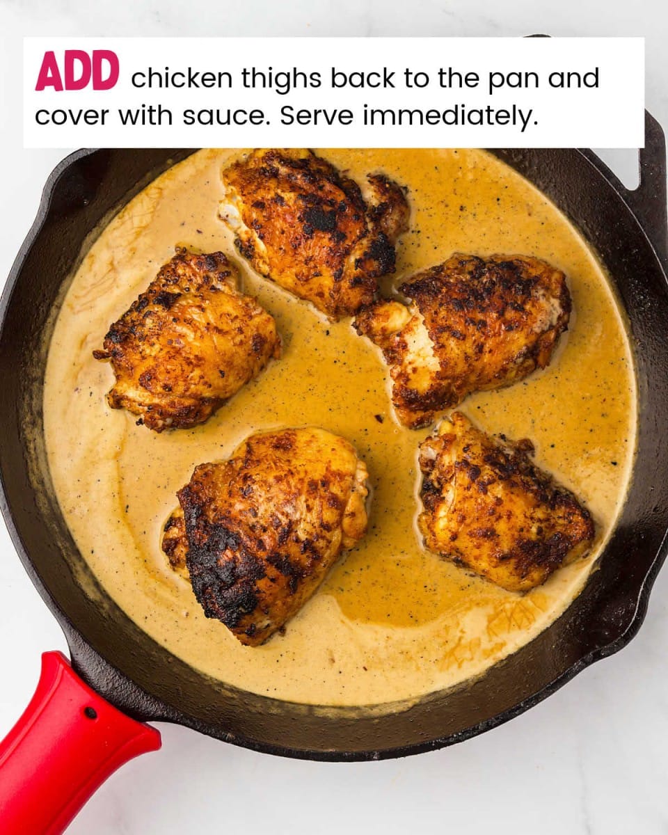Creamy Cast Iron Chicken Thighs