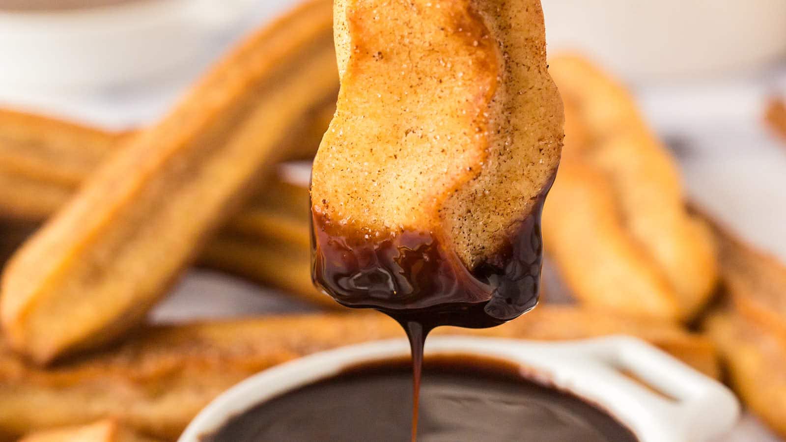 Baked Churros recipe by Cheerful Cook.