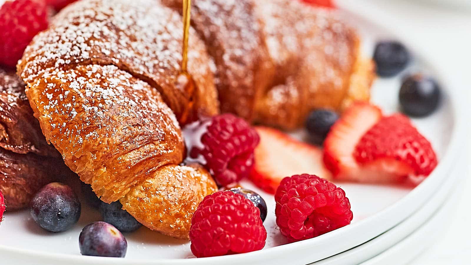 Croissant French Toast recipe by Cheerful Cook.