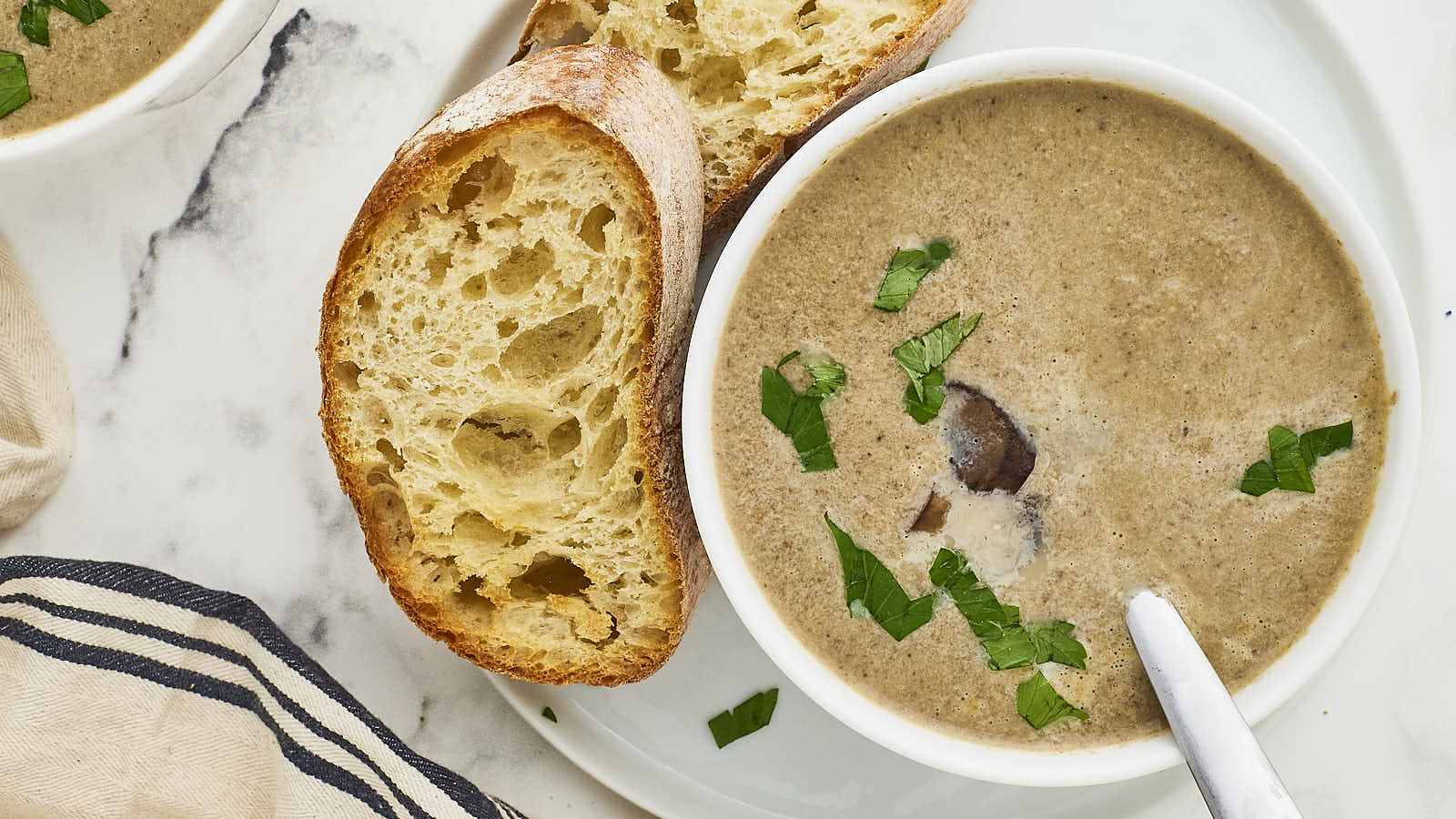 Mushroom Soup recipe by Cheerful Cook.