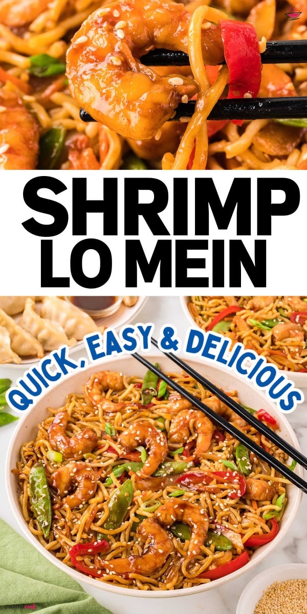 Easy Homemade Shrimp Lo Mein Recipe (30-Minute Dinner).