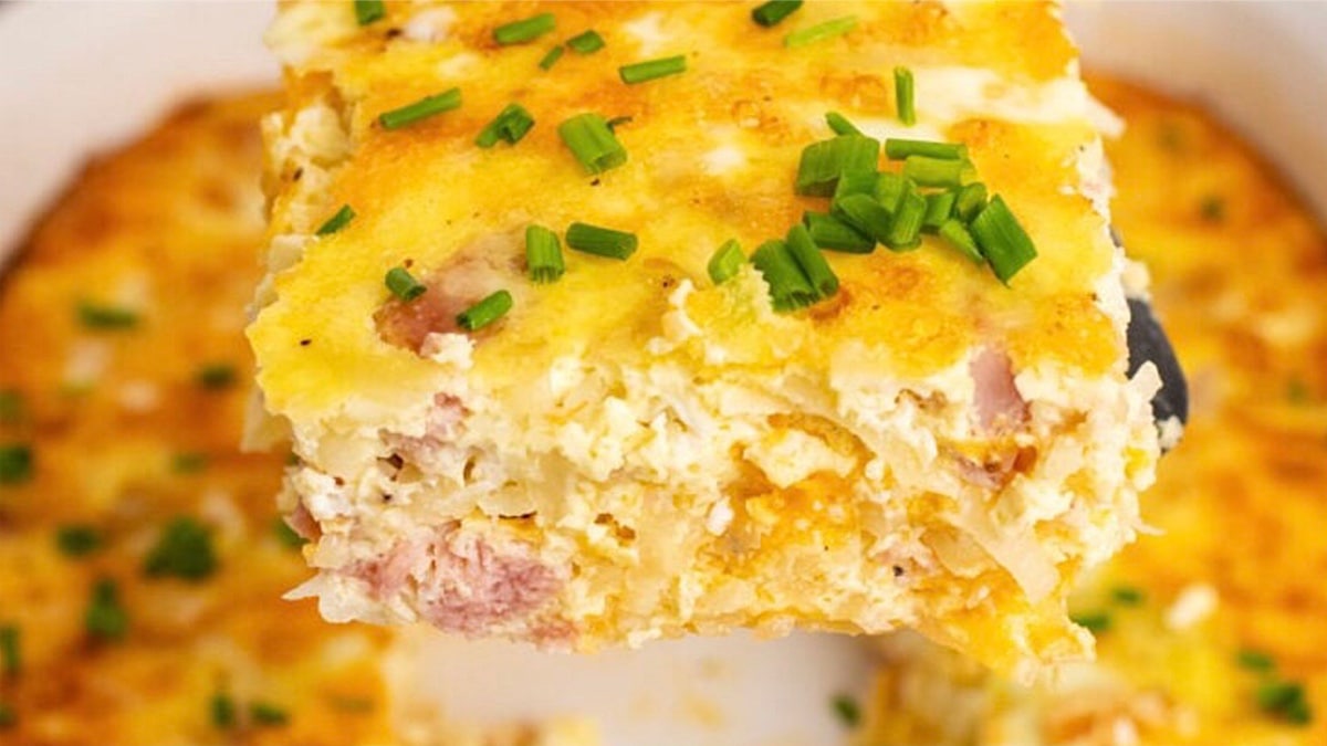 Ham And Cheese Hash Brown Casserole.