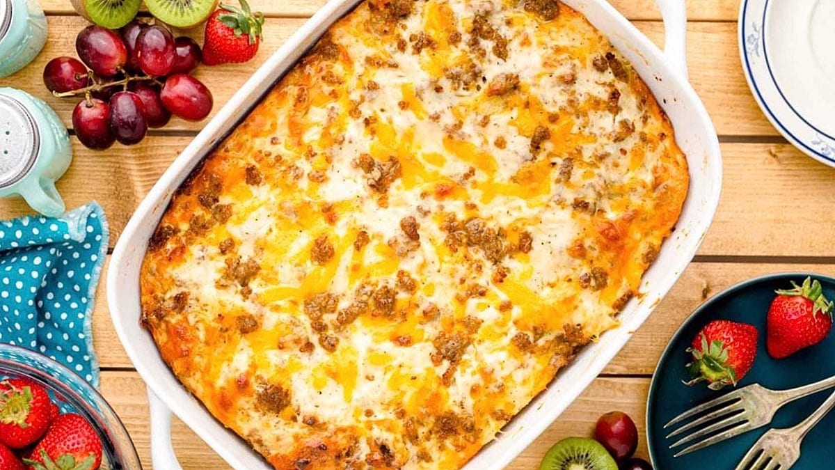 Biscuit And Gravy Casserole.