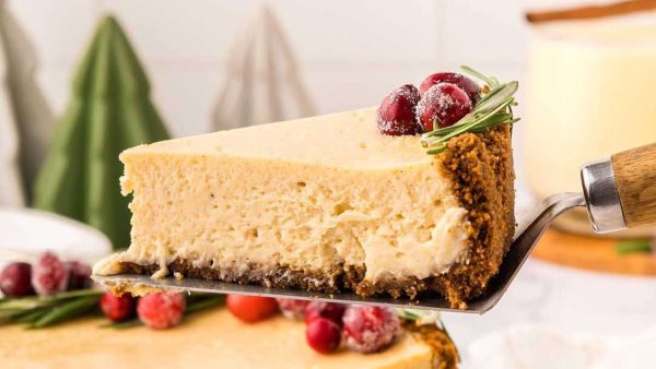 Eggnog Cheesecake recipe by XoxoBella.