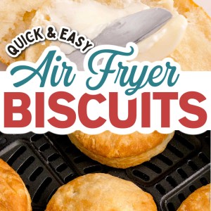 Quick and convenient homemade Air Fryer Biscuits.