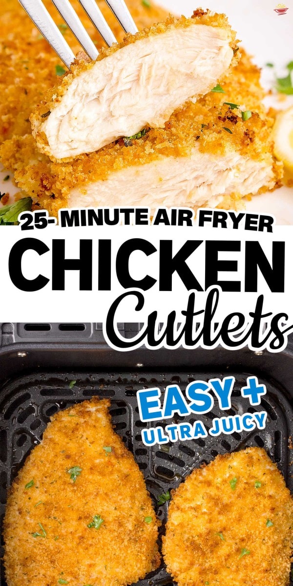 25 minute air fryer chicken cutlets.