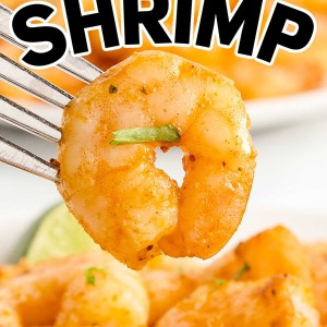 Sweet and sour Thai Red Curry air fryer shrimp.