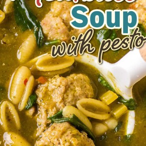 Italian Meatball Soup with pesto is a flavorful and comforting dish that combines the classic flavors of Italian cuisine. This delicious soup features tender meatballs swimming in a rich and savory broth, enhanced with the