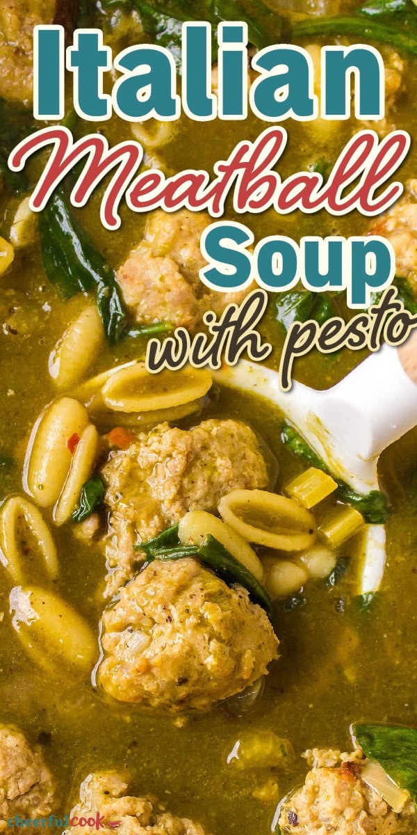 Italian Meatball Soup with pesto is a flavorful and comforting dish that combines the classic flavors of Italian cuisine. This delicious soup features tender meatballs swimming in a rich and savory broth, enhanced with the