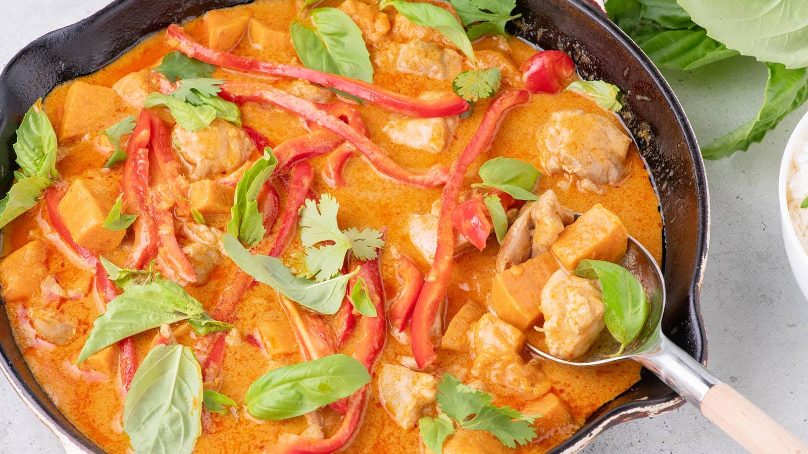 Red Thai Chicken Curry recipe by Cheerful Cook.