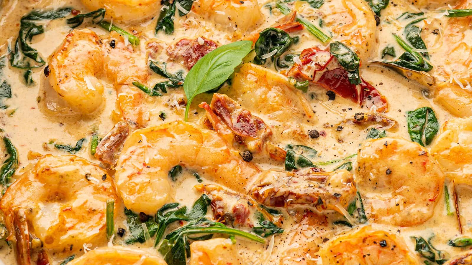 Tuscan Shrimp recipe by Cheerful Cook.