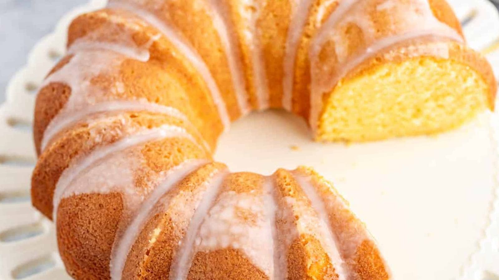 Lemon Bundt Cake recipe by Beyond the Chicken Coop.