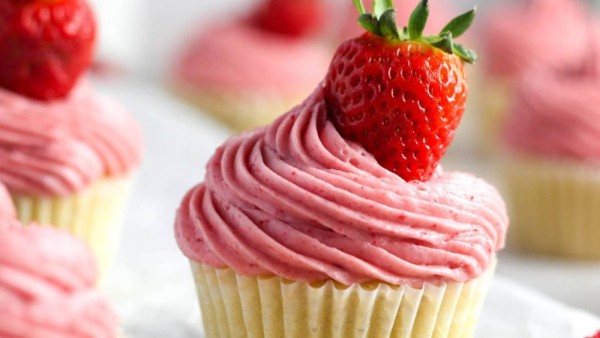 Strawberry Filled Cupcakes recipe by Savor The Spoonful.