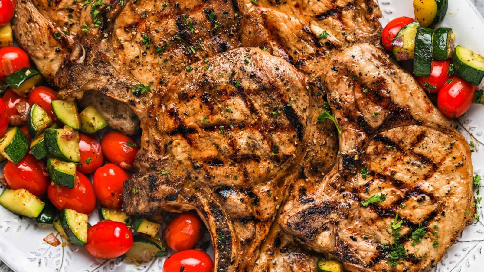 Grilled Pork Chops recipe by Cheerful Cook.