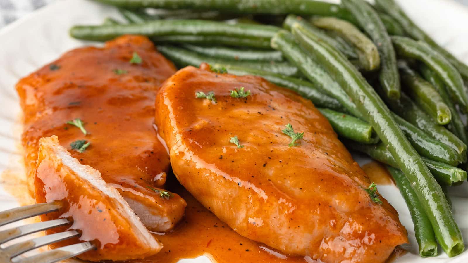 Baked BBQ Pork Chops recipe by Cheerful Cook.