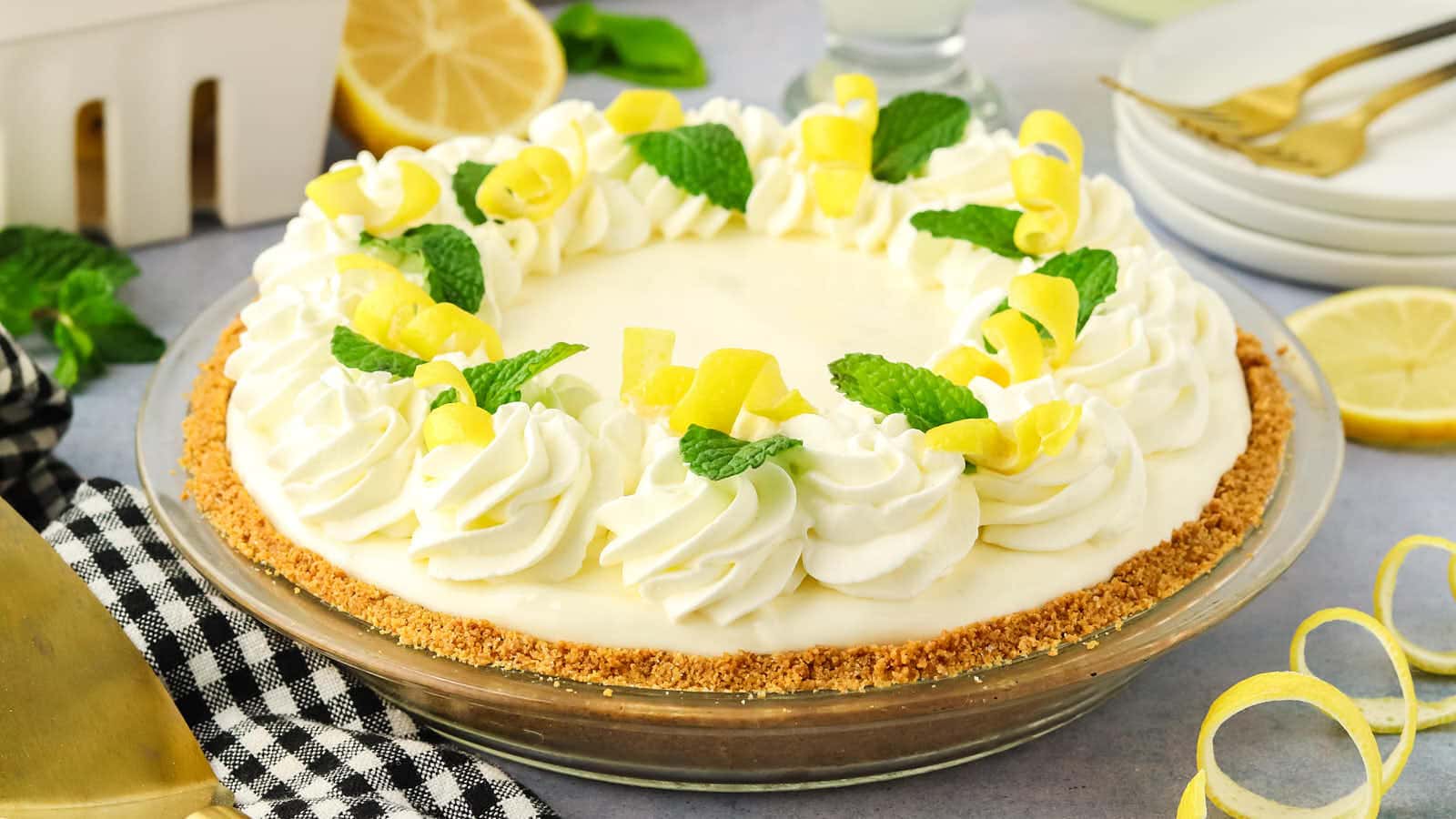 No-Bake Lemonade Pie recipe by Cheerful Cook.