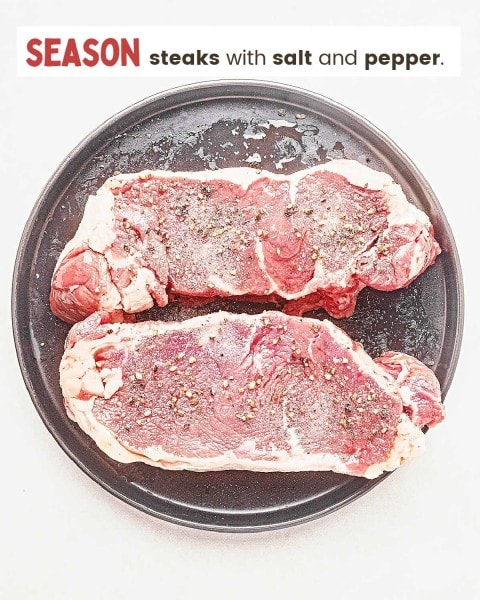 cooking temperature for new york strip steak