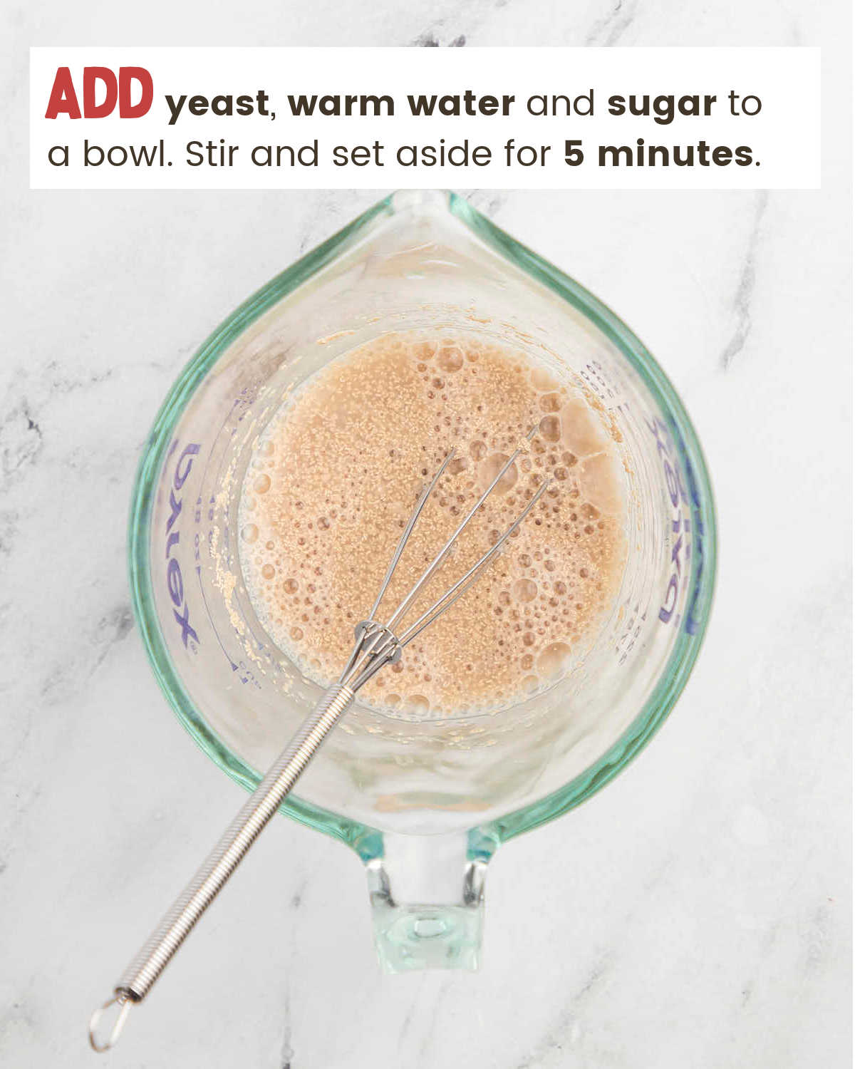 Add yeast and water to a bowl for Oatmeal Dinner Rolls