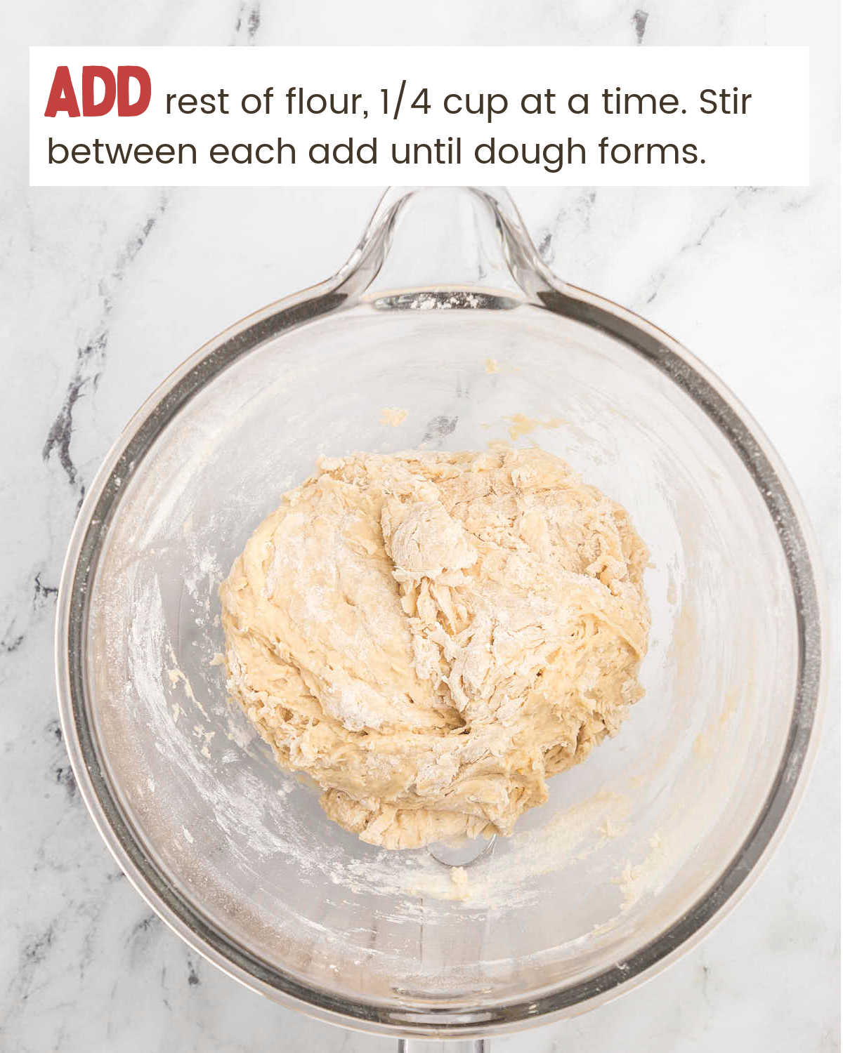 A bowl of dough for Oatmeal Dinner Rolls