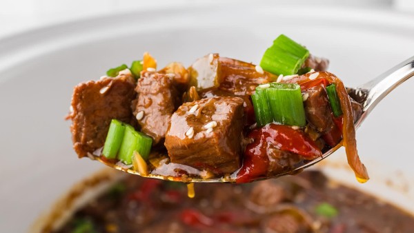 Slow Cooker Beef Teriyaki recipe by Cheerful Cook.