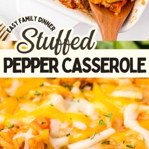 Quick and delicious Stuffed Pepper Casserole ready in just 30 minutes.