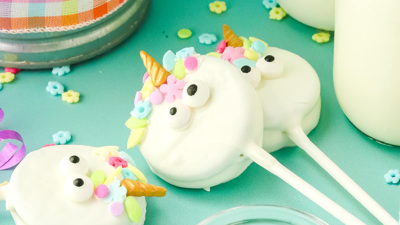 Unicorn Cake Pops recipe by Cheerful Cook.