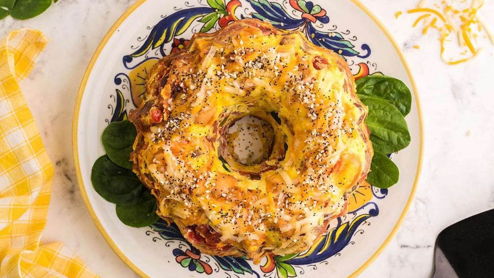 A food on a plate.