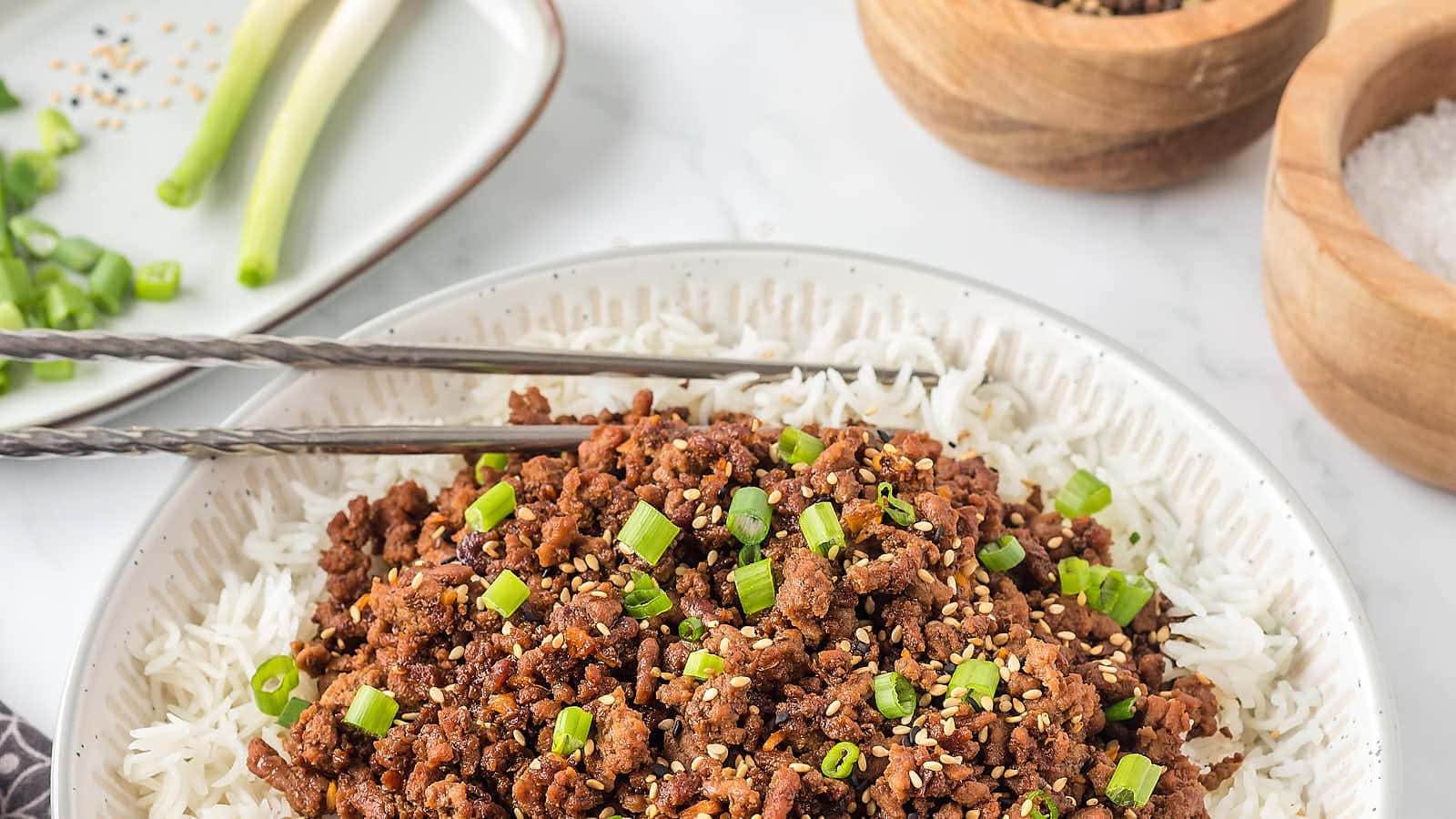 Korean Beef Bowl recipe by Cheerful Cook.