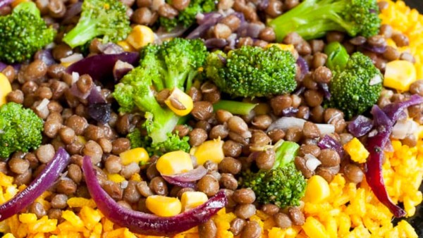 Broccoli Lentil Stir Fry recipe by My Pure Plants.