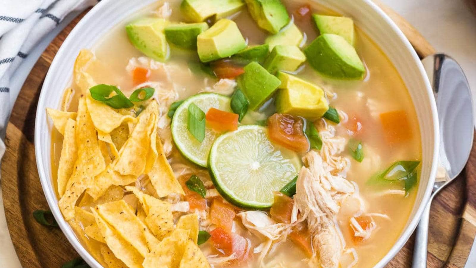 Chicken Lime Soup recipe by Simply Stacie.