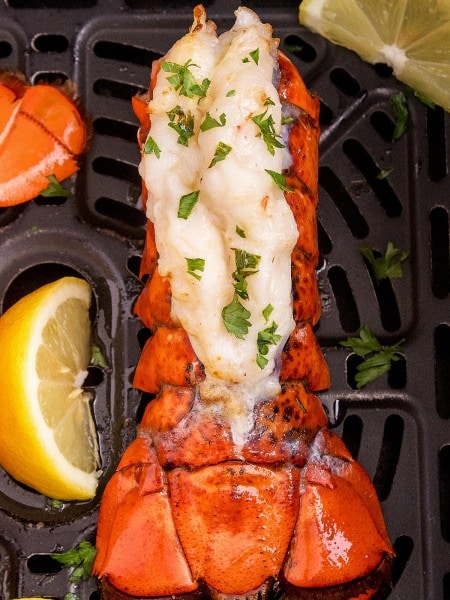 Lobster Tails in the air fryer.