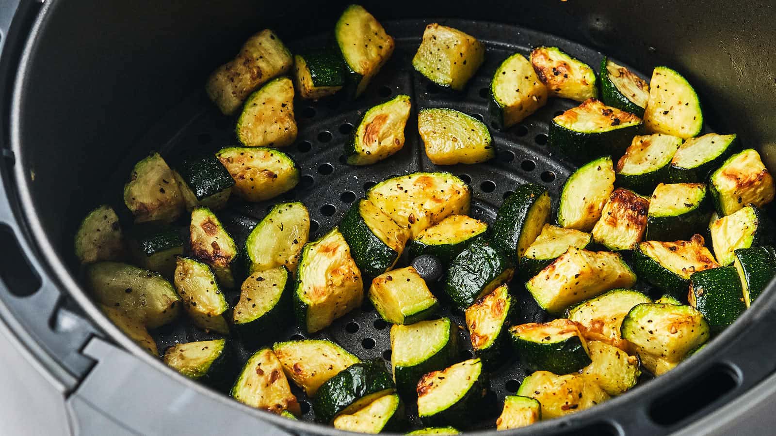 Air Fryer Zucchini recipe by Cheerful Cook.