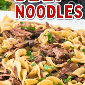 Crock Pot Beef and Noodles recipe by Cheerful Cook.