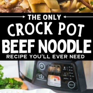 Crock Pot Beef and Noodles recipe by Cheerful Cook.
